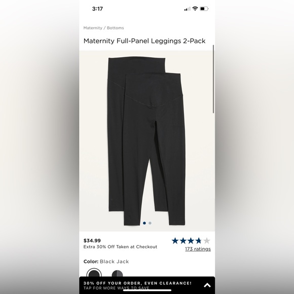 NWT Old Navy maternity leggings - Picture 4 of 5